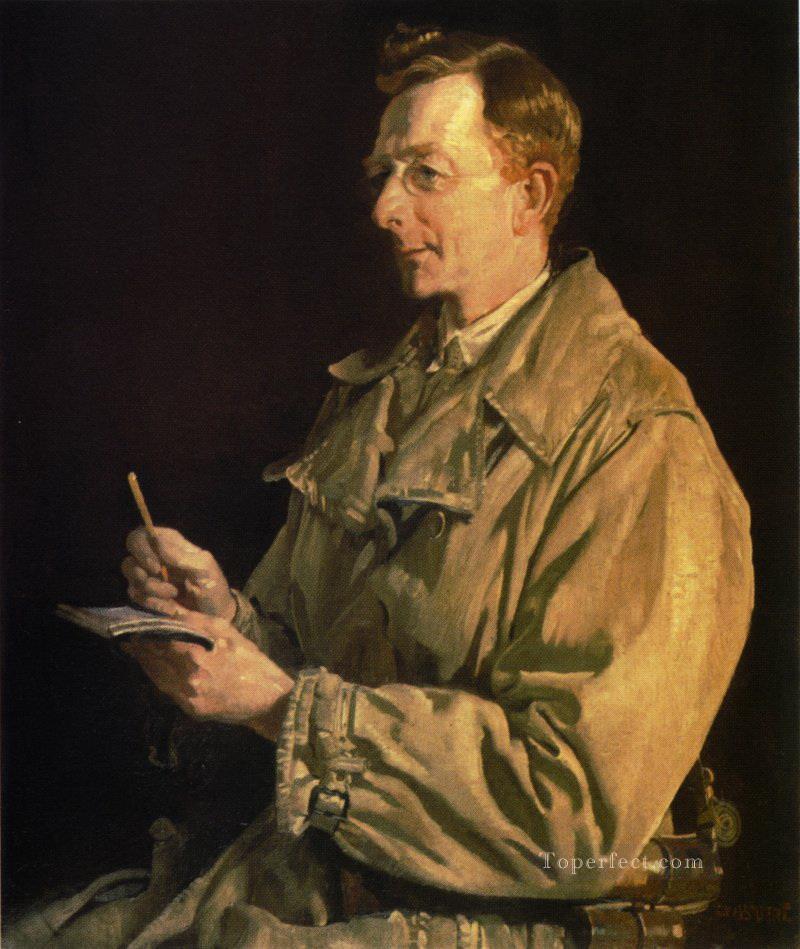 Charles EW Bean portrait George Washington Lambert portraiture Oil Paintings